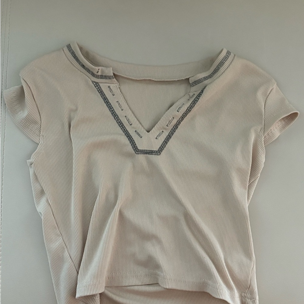 Elegant Cream Women's Top